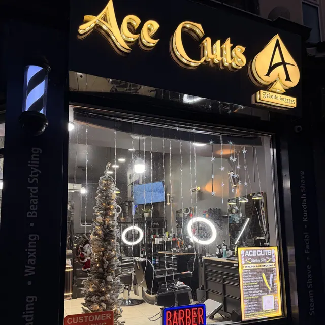 The shop window at Ace Cuts